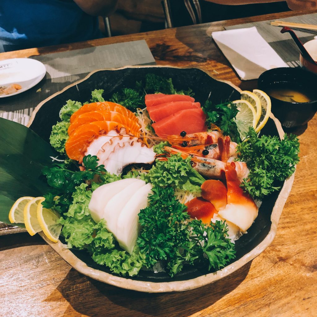 Seafood Salad with Wafu Sauce in Mizakaya