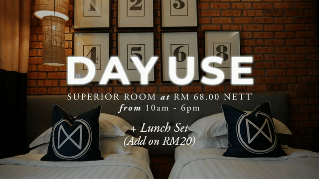 Day Use Promotion RM 68 Nett